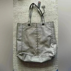 Marc echo red silver tote